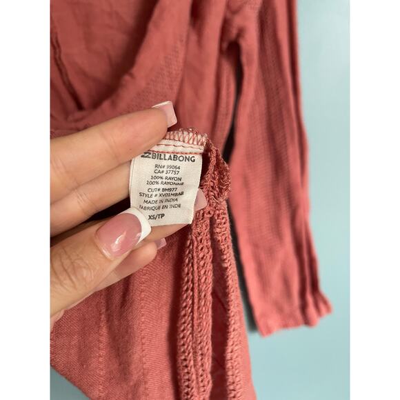 Billabong Pullover Boho Pullover Hodded Tunic - Picture 6 of 6